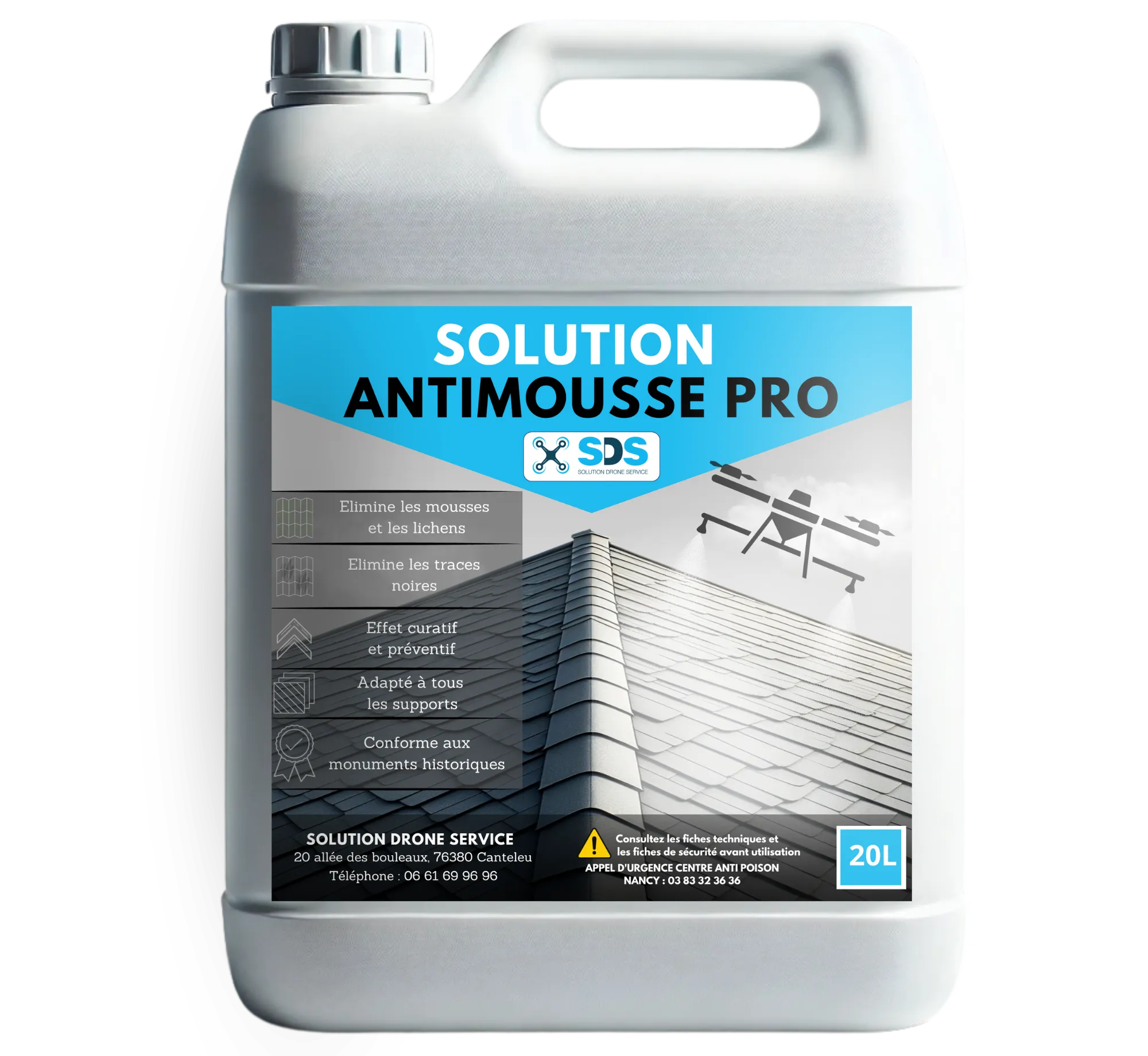 Solution Antimousse Pro SDS - Bidon 20L