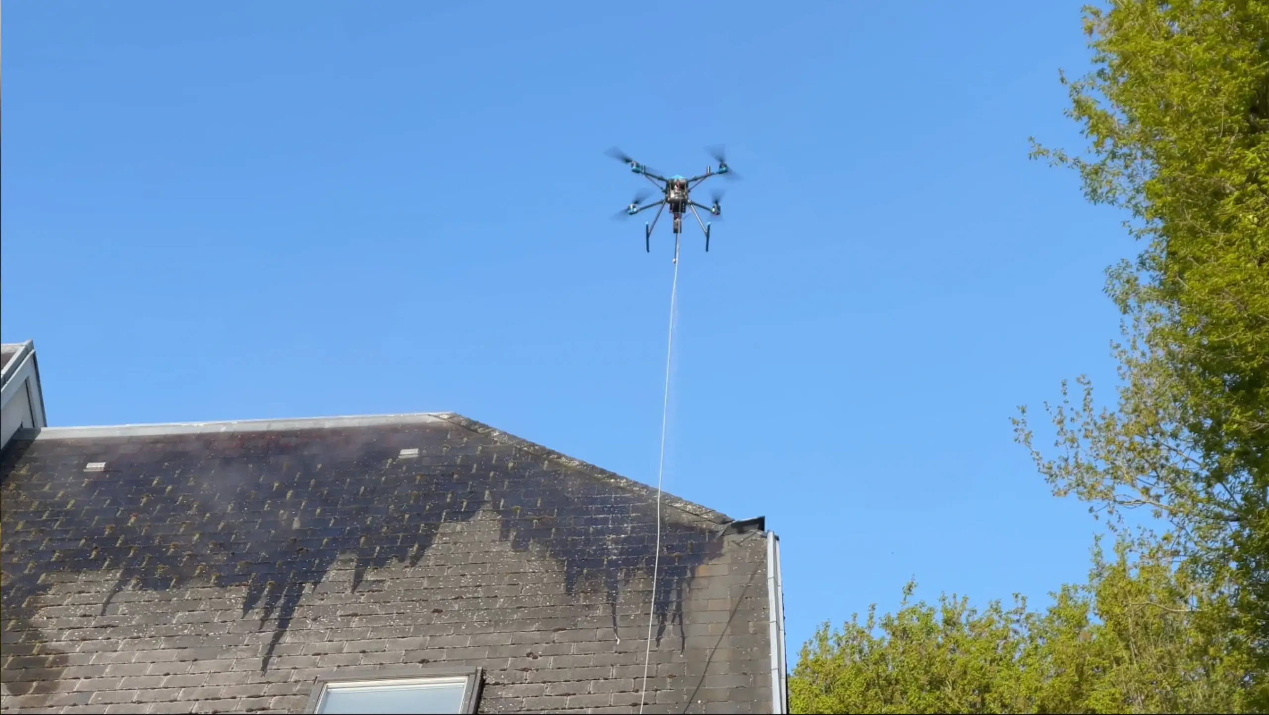 Nettoyage de toiture drone syndic