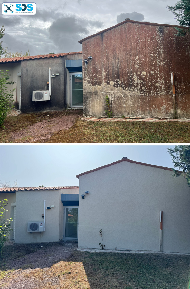 Solution Drone Service | Nettoyage de toiture à Équeurdreville-Hainneville Nettoyage de toiture par drone à la pointe du Cotentin