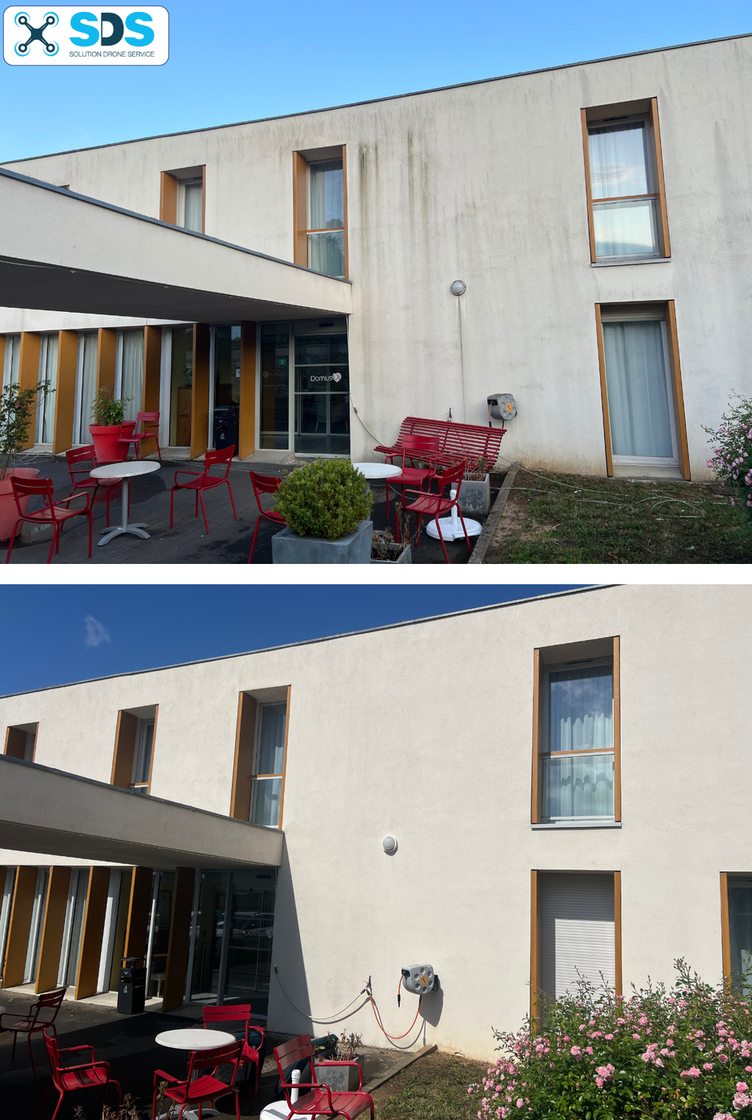 Nettoyage de toiture par drone en Suisse Normande